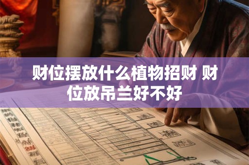 财位摆放什么植物招财 财位放吊兰好不好