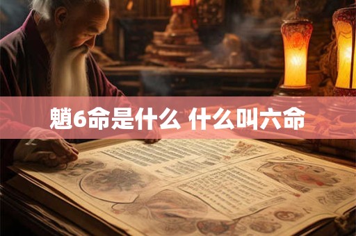 魈6命是什么 什么叫六命