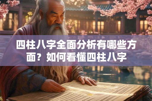 四柱八字全面分析有哪些方面？如何看懂四柱八字