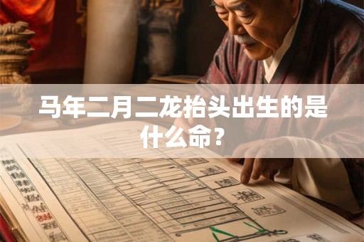 马年二月二龙抬头出生的是什么命？