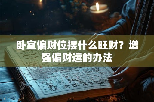 卧室偏财位摆什么旺财？增强偏财运的办法