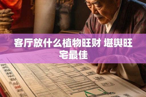 客厅放什么植物旺财 堪舆旺宅最佳