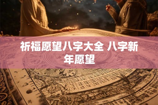 祈福愿望八字大全 八字新年愿望