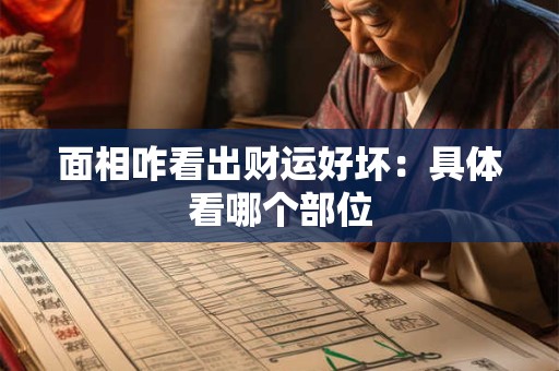面相咋看出财运好坏：具体看哪个部位