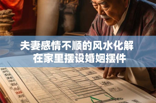 夫妻感情不顺的风水化解  在家里摆设婚姻摆件