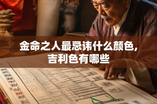 金命之人最忌讳什么颜色,吉利色有哪些