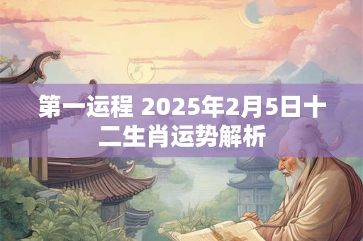 第一运程 2025年2月5日十二生肖运势解析