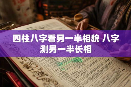 四柱八字看另一半相貌 八字测另一半长相