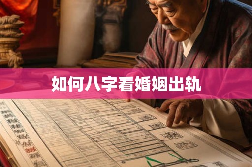 如何八字看婚姻出轨