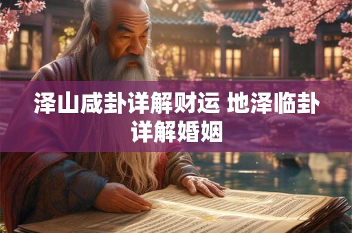 泽山咸卦详解财运 地泽临卦详解婚姻