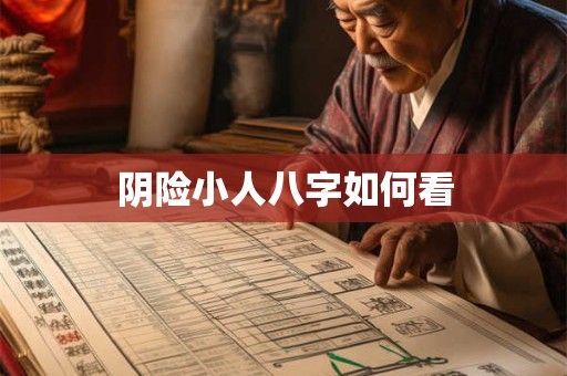 阴险小人八字如何看