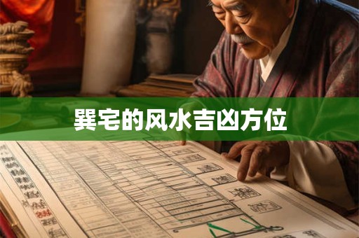巽宅的风水吉凶方位