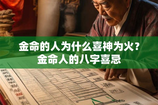 金命的人为什么喜神为火？金命人的八字喜忌