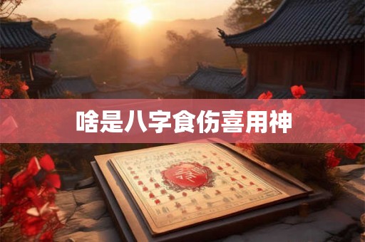 啥是八字食伤喜用神