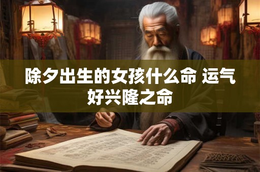 除夕出生的女孩什么命 运气好兴隆之命