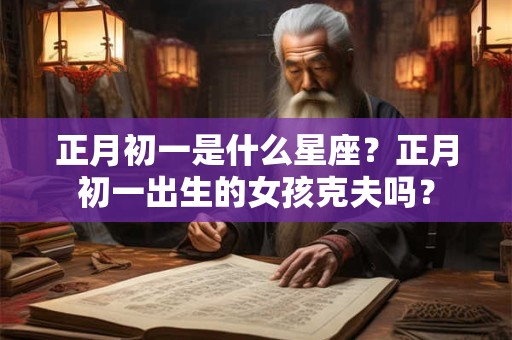 正月初一是什么星座？正月初一出生的女孩克夫吗？
