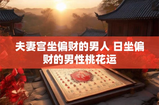 夫妻宫坐偏财的男人 日坐偏财的男性桃花运