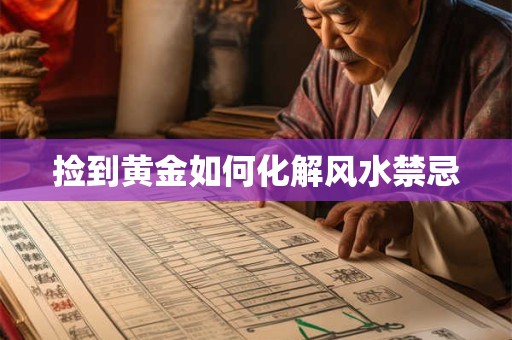 捡到黄金如何化解风水禁忌