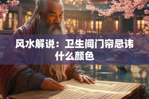 详细阅读:风水解说:卫生间门帘忌讳什么颜色 风水解说:卫生间门帘忌讳什么颜色