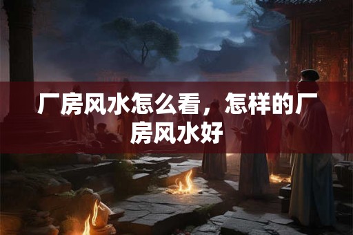 厂房风水怎么看，怎样的厂房风水好