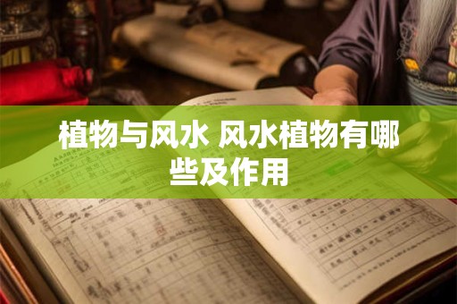 植物与风水 风水植物有哪些及作用
