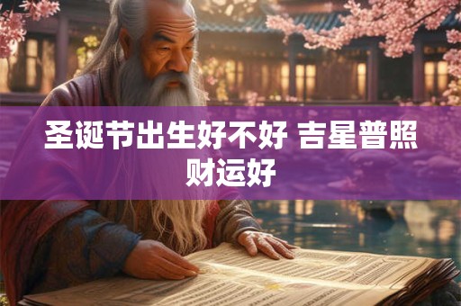 圣诞节出生好不好 吉星普照财运好