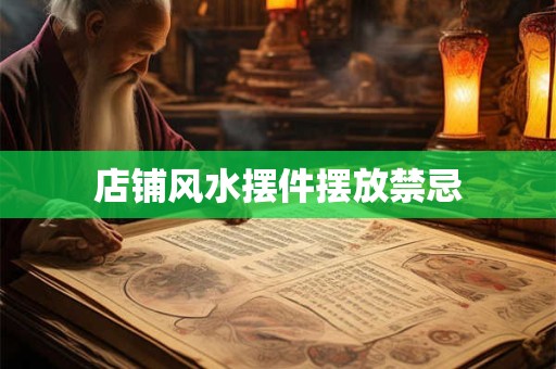 店铺风水摆件摆放禁忌