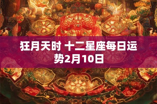 狂月天时 十二星座每日运势2月10日