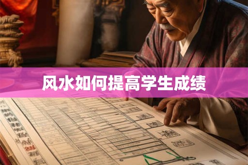 风水如何提高学生成绩