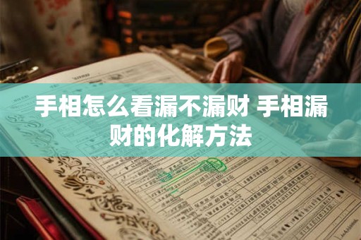 手相怎么看漏不漏财 手相漏财的化解方法