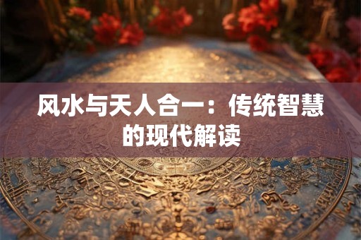 详细阅读:风水与天人合一:传统智慧的现代解读 风水与天人合一:传统智慧的现代解读