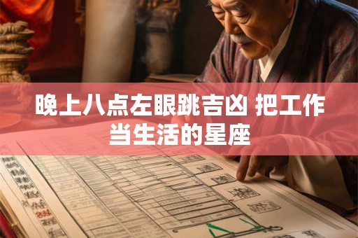 晚上八点左眼跳吉凶 把工作当生活的星座