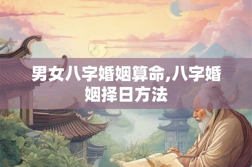 男女八字婚姻算命,八字婚姻择日方法