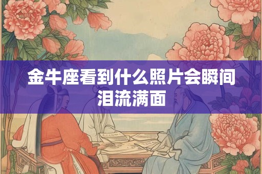 金牛座看到什么照片会瞬间泪流满面