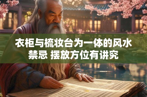 衣柜与梳妆台为一体的风水禁忌 摆放方位有讲究