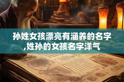 孙姓女孩漂亮有涵养的名字,姓孙的女孩名字洋气