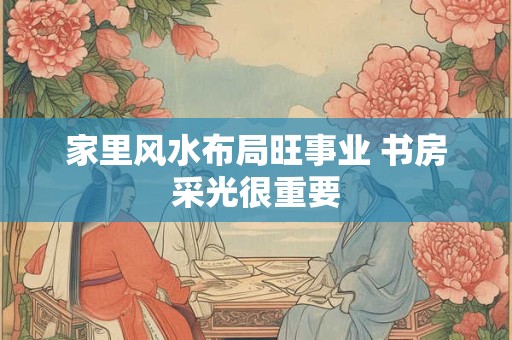 家里风水布局旺事业 书房采光很重要