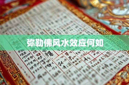弥勒佛风水效应何如