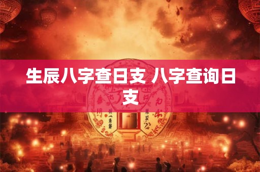 生辰八字查日支 八字查询日支