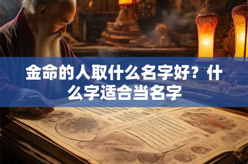 金命的人取什么名字好？什么字适合当名字