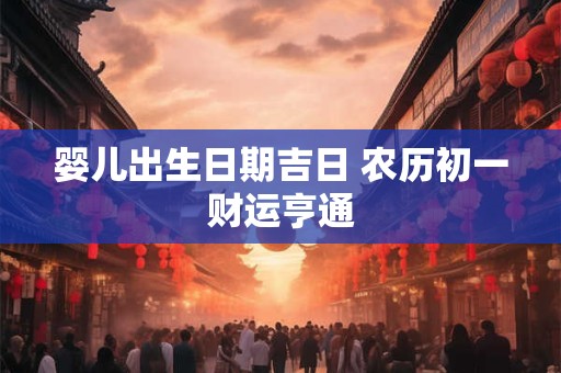 婴儿出生日期吉日 农历初一财运亨通