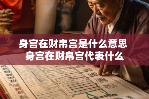 身宫在财帛宫是什么意思 身宫在财帛宫代表什么