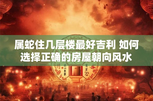 属蛇住几层楼最好吉利 如何选择正确的房屋朝向风水