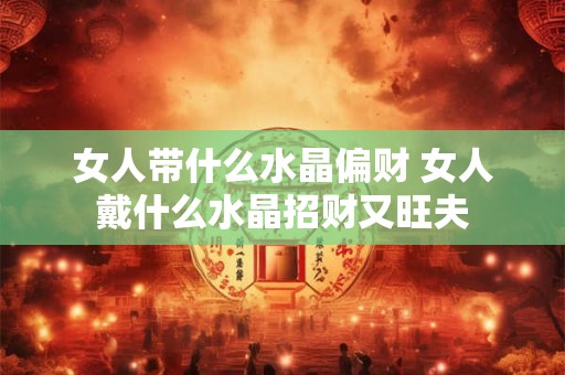 女人带什么水晶偏财 女人戴什么水晶招财又旺夫