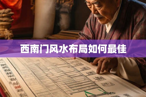 西南门风水布局如何最佳