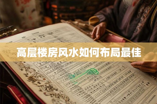 高层楼房风水如何布局最佳