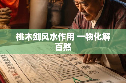 桃木剑风水作用 一物化解百煞