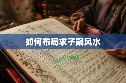 如何布局求子嗣风水