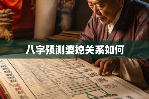 八字预测婆媳关系如何