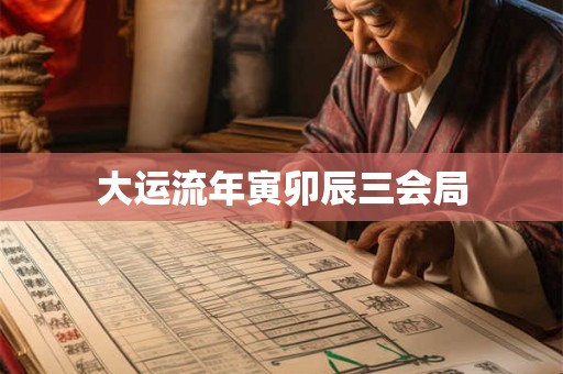 大运流年寅卯辰三会局